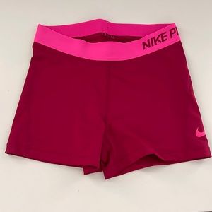 Pink Nike Pros (with old style band)